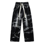 Fashionable Wide Leg Straight Cut Loose Fit Stretchy Casual Denim Jeans