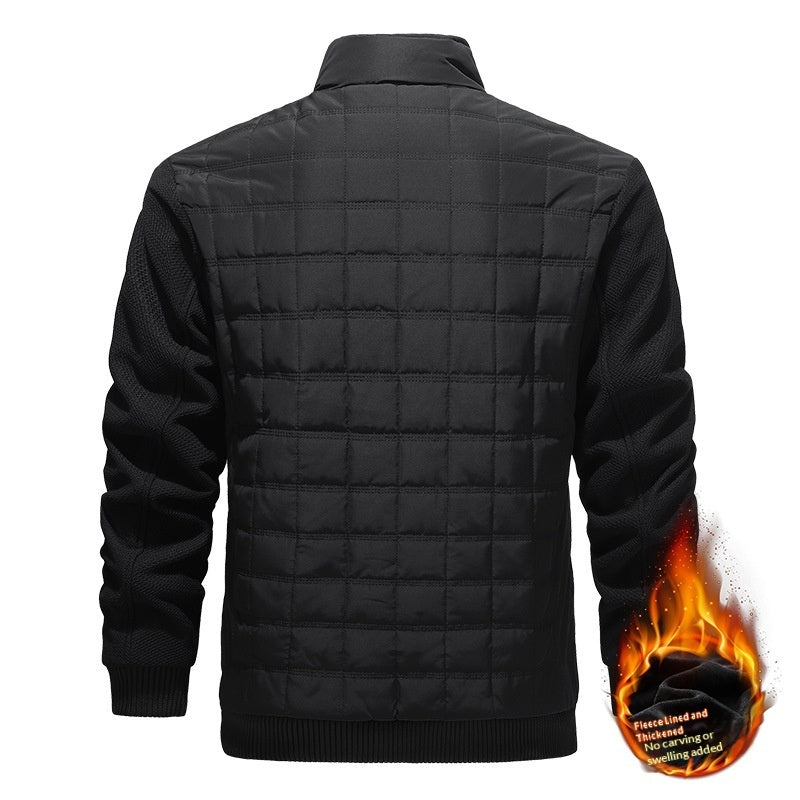 Plaid Casual All-Match Mens Long-Sleeve Jacket