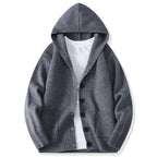 Mens Knitted Fashion Lapel Sweater Cardigan