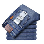 Men's Slim-Fit Washed Loose Denim Jeans