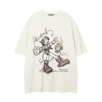 Cartoon Cotton T-shirt For Men And Women