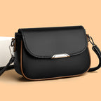 Womens High- Elegant Large Flap Mailbag ShoulderCrossbody Bag