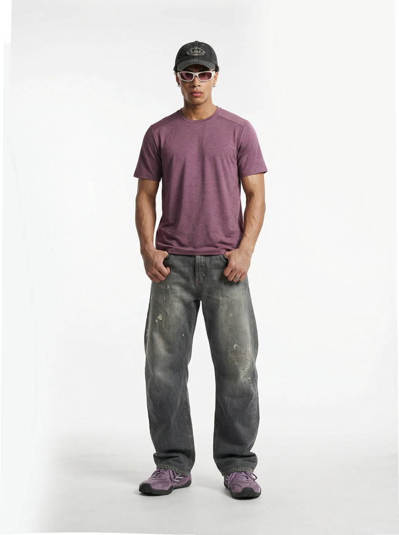 Men's Outdoor Moisture-Wicking Quick-Drying Short-Sleeve Top