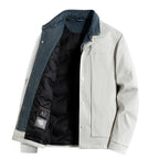 Men's Jacket Fake Two-Piece Korean-Style Trendy Loose Mens