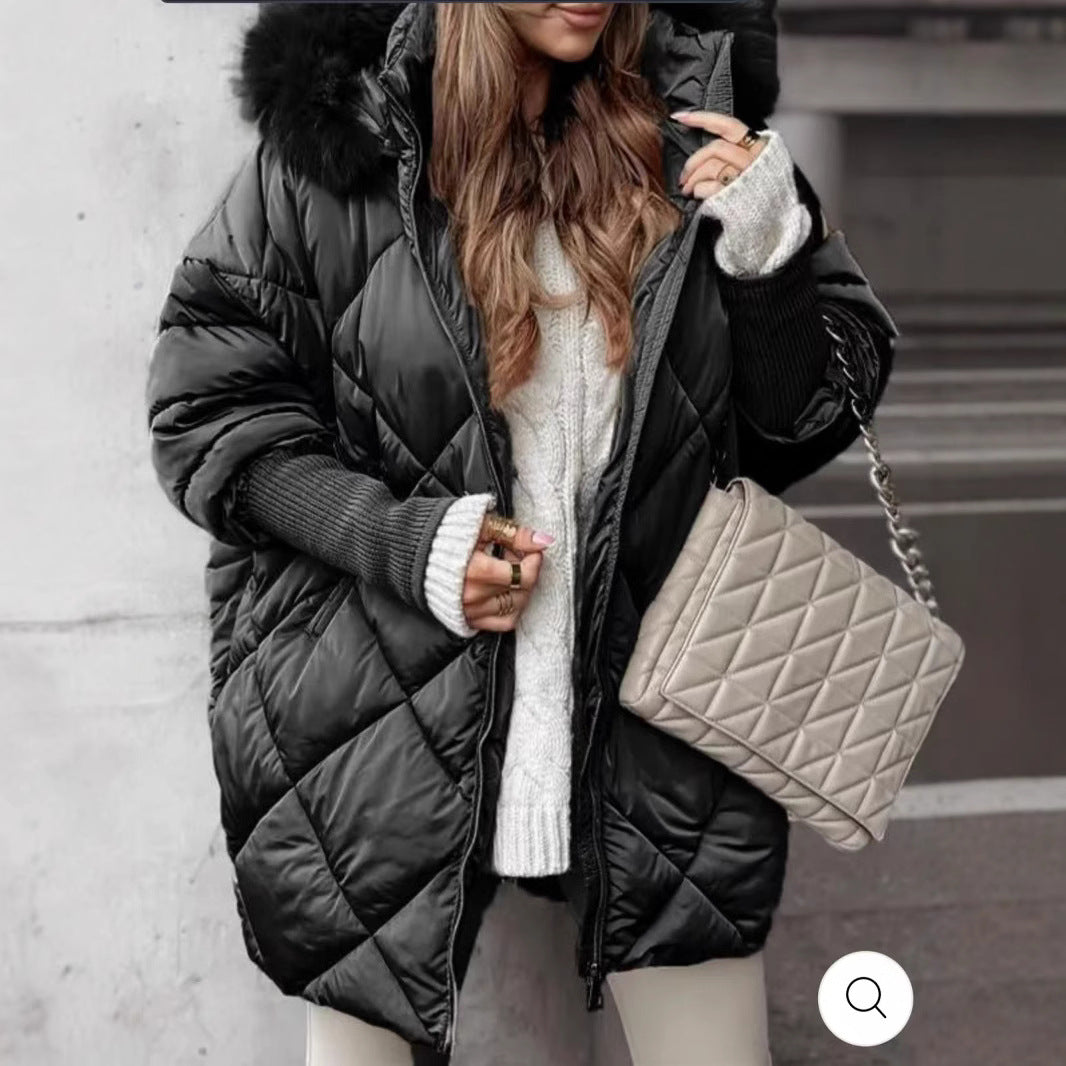Elegant Winter Hooded Cardigan Coat