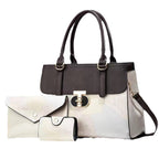 Fashionable New Contrast-color Patchwork Mother-and-child Bag