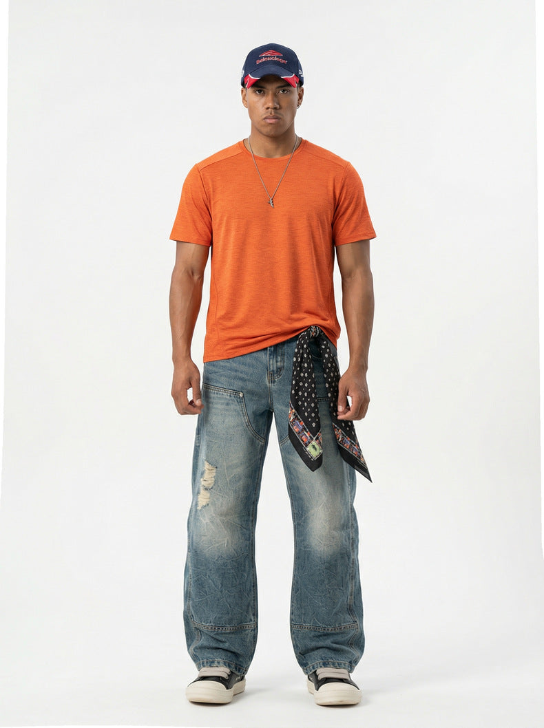 Men's Outdoor Moisture-Wicking Quick-Drying Short-Sleeve Top