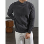 Mens Warm Korean-style With Vertical Stripes For Layering