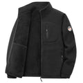 Mens Thickened Fleece Multi-Pocket Casual Jacket