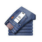 Men's Slim-Fit Washed Loose Denim Jeans