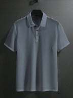 Men's Polyester Short-sleeve Polo Shirt