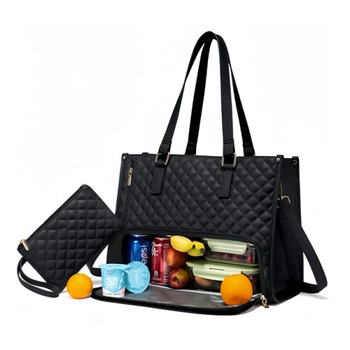 2in1 Tote And Lunch Bag Combo  Extra-large Tote