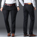 High-elasticity Loose-fit Straight-leg Plus-size Jeans For Men