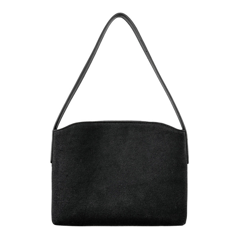 Retro Suede-Like Simple All-Match Tote Bag For Women