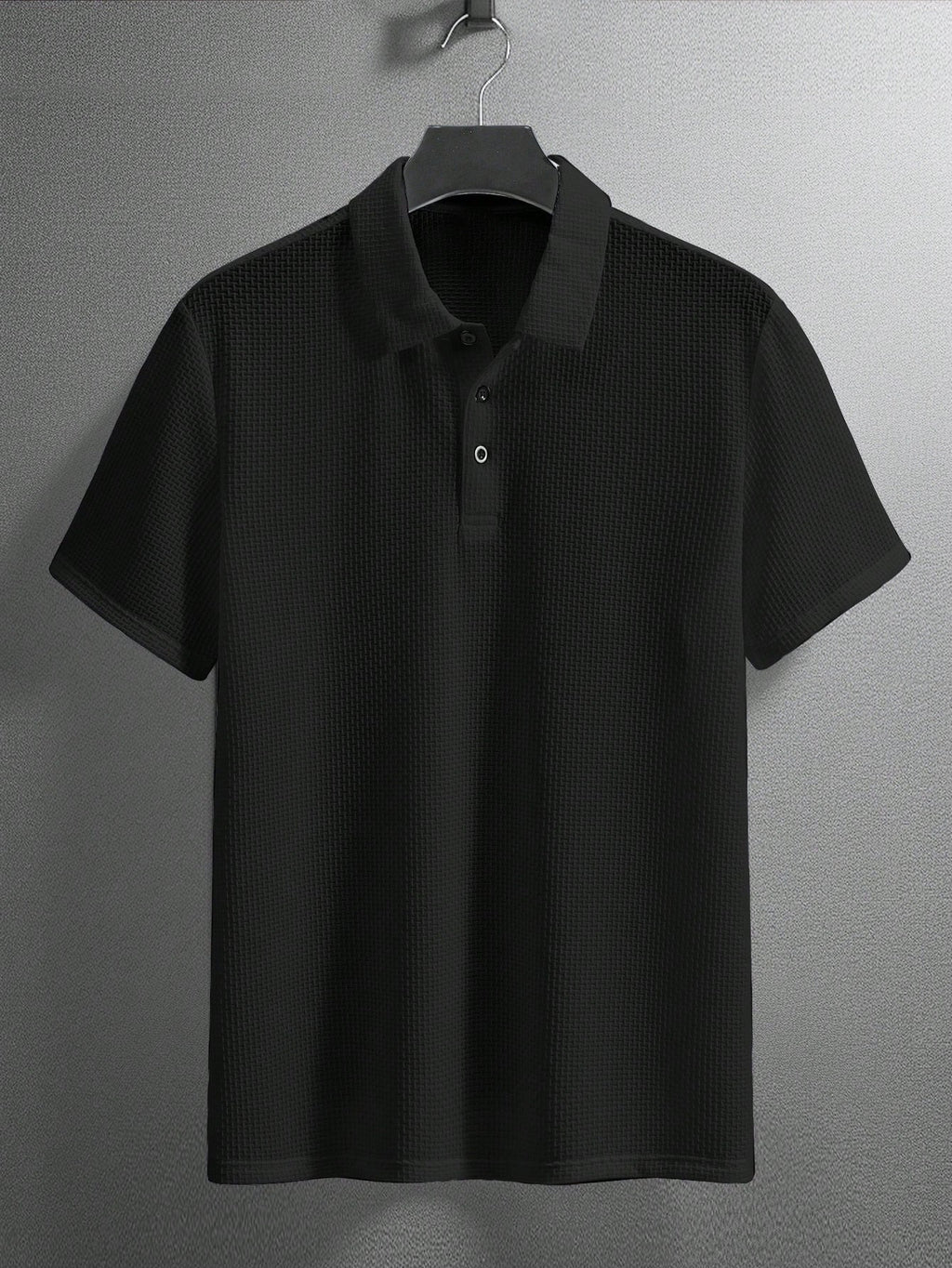 Men's Polyester Short-sleeve Polo Shirt