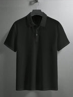 Men's Polyester Short-sleeve Polo Shirt