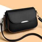 Womens High- Elegant Large Flap Mailbag ShoulderCrossbody Bag