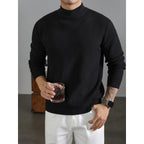 Mens Warm Korean-style With Vertical Stripes For Layering