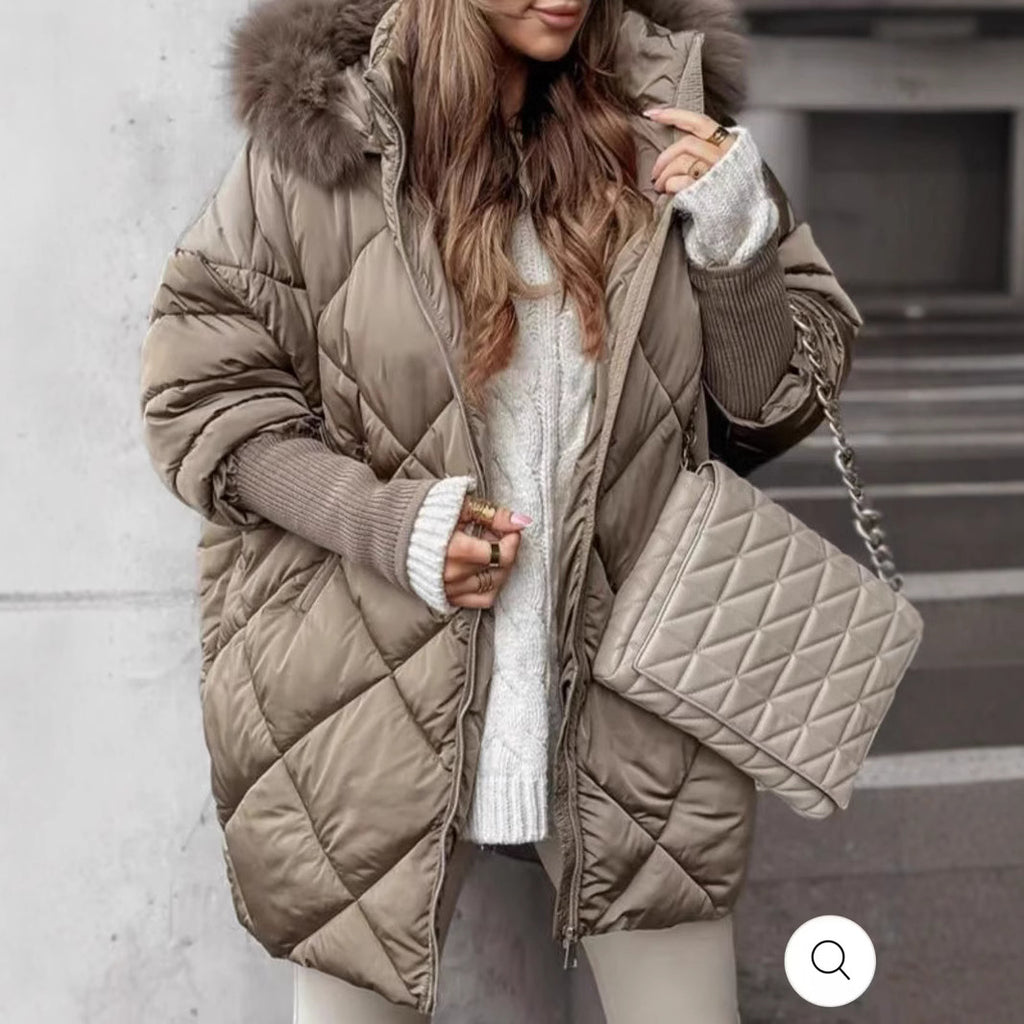 Elegant Winter Hooded Cardigan Coat