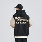 PU Leather Patchwork Casual All-Match Jacket Coat