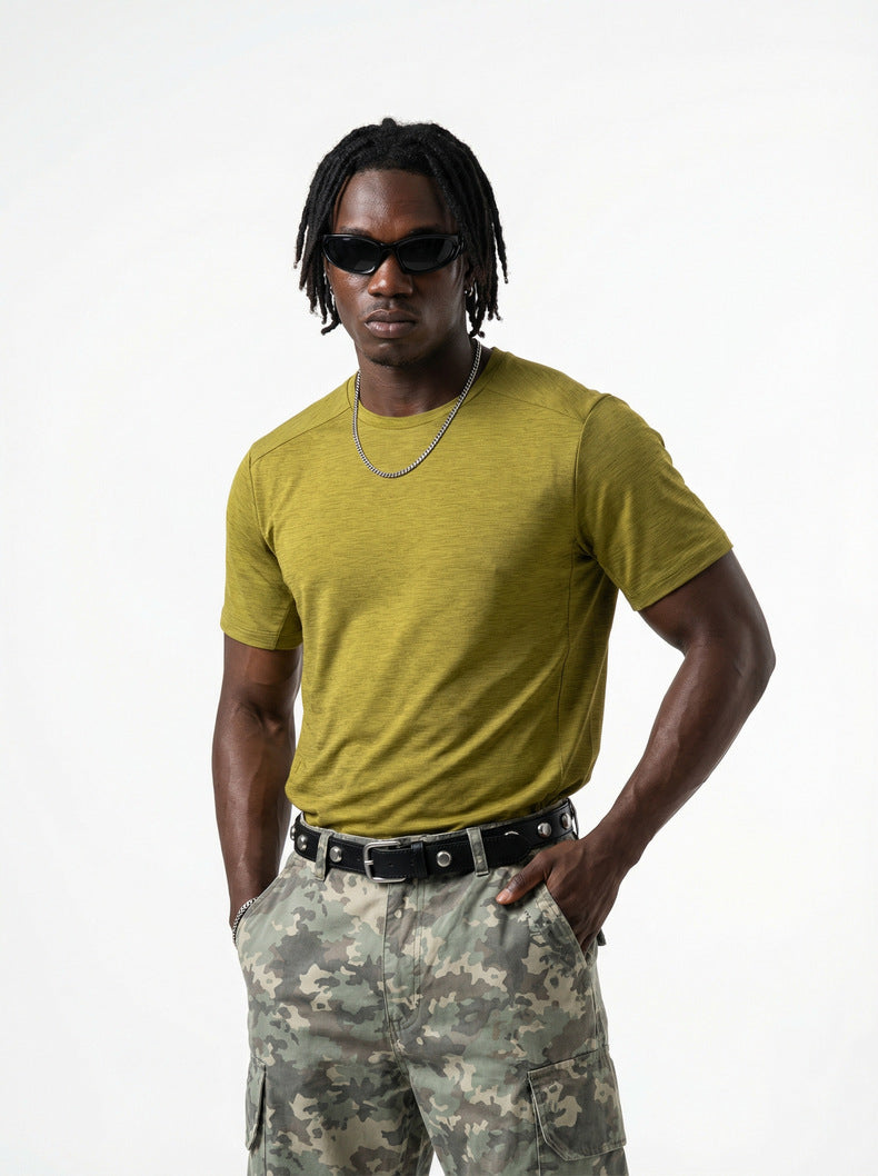 Men's Outdoor Moisture-Wicking Quick-Drying Short-Sleeve Top
