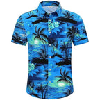 Men's Fashionable Loose Plus-Size Printed Shirt