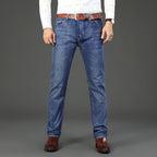Men's Slim-Fit Washed Loose Denim Jeans