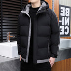 Thickened Warm New-Style Mens Korean-Style Hooded Casual Jacket