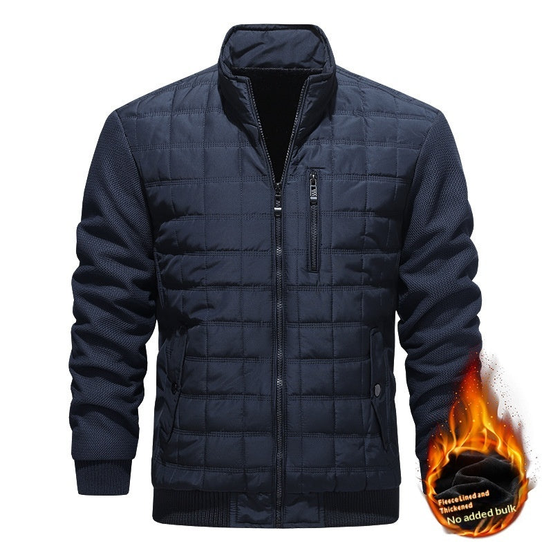 Plaid Casual All-Match Mens Long-Sleeve Jacket